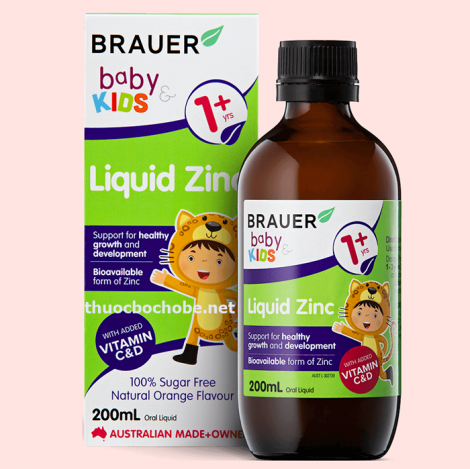BRAUER baby & KIDS Liquid Zinc Siro tăng trưởng cho bé