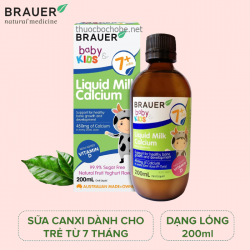 Canxi sữa BRAUER baby & KIDS Liquid Milk Calcium